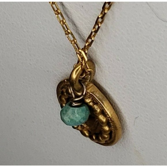 Necklace Gold Plated Satya Pendant 18" - Picture 11 of 12